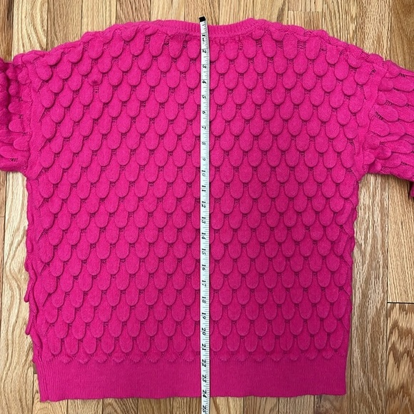 Elena Wang Pink Textured Sweater - Large - Picture 5 of 5